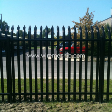 2.2m High Powder Coated Steel Palisade Fencing